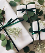 Dark Green Velvet Ribbon 3/8'' 25 Yards for Christmas Tree, Gift Wrapping, Flower Bouquet, Wreath Decorations, Bow Making