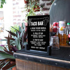 5 Pack 8x10 Inch Black Acrylic Signs Blanks, DIY 8x10 Blank Black Acrylic Sheet Sign 1/8 inch Thick for Wedding Party Table Sign, Wood Stand Not Included