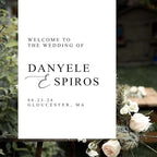 Modern Simple Wedding Welcome Signs, Customized Wedding Welcome Sign, Custom Wedding Welcome Sign