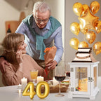 40th Wedding Anniversary Lantern 40th Anniversary Wedding Gifts for Couple Parents Husband Wife Grandparents, Happy 40th Anniversary Decoration