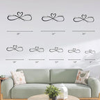 Personalized Valentine's Day Wedding Gifts For Couple Newlyweds, Custom Metal Infinity Signs With Name Date, Metal Name Signs Wall Art, Customized Anniversary Christmas Gifts For Women Men
