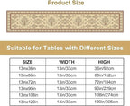 Vintage Farmhouse Flower Table Runner Boho Elegant Home Kitchen Table Dining Coffee Room Garden Party Wedding Decor 13x72in