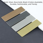 2pcs Stainless Steel Gold Custom Name Tags with Pin or Magnet Adhesive Tape,Personalized,Customizable Name Tags,Custom ID Badge,Metal Name Tag for Cops,Nurses,Doctors(Gold x 2)