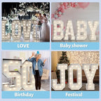 4FT Marquee Light Up Numbers 1,Party Decoration Large Marquee Light Up Letters with Weighted Water Bag,Pre-cut Foam Board Set Can Be Used for Birthdays,Weddings,Baby Anniversaries