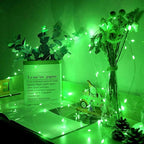 50 Pack Green Fairy Lights 7Ft 20 LED Twinkle String Lights 3 Modes Battery Operated Waterproof Firefly Starry for Mason Jar Party Wedding Christmas Valentines Day Table Centerpieces