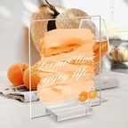Acrylic Sign Holders, 20 PCS Clear Place Card Holders with Card Slot, Table Numbers Display Stands, for Wedding/Menu/Meeting/Table Numbers