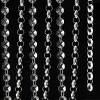 JOIKIT 52 Feet K9 Crystal Garland Strands, 14mm Crystal Chandelier String Beads Chain Clear Octagon Prism Diamond String for Decorations, Lamp, Wedding, Lobby