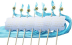 Kingsnow 100 Pack Wedding Ribbon Wand Favor Tags, Ribbon Wands Send Off Tag Exit Wand Tags for Wedding Wands
