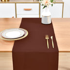 Farmhouse Chocolate Table Runner Dining Table Runners 72 Inches Long Coffee Table Runner for Dresser Living Room Bedroom Holiday Party Banquet 12X72 Inch