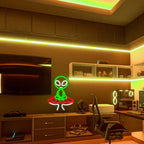 Mushroom Alien Neon Sign for Wall Decor, USB Dimmable Green Alien Neon Lights for Bedroom, Home, Game Room, Party, Beer Bar, Hip Hop Pub, Man Cave, Yoga Gifts