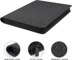 Toploader Binder with 9-Pocket Pages, Holds 288 "3×4" Rigid Toploader Hard Cases, Card Holder for Collectible Cards or Sports Cards, Durable Sleeves for Storage & Display (Black)