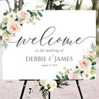 Personalized Wedding Welcome Sign, Welcome To Our Wedding Sign, Blush Pink Wedding Sign, Wedding Welcome Sign, Wedding Sign, Blush Pink Wedding Decor, Blush Pink Wedding Decorations