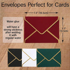 Custom Merry Christmas Cards - 4.7×6.7 Inches, 6 Festive Templates, Personalized Greeting Cards for Xmas (Cards)