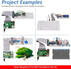 Freenove Ultimate Starter Kit for Raspberry Pi 5 4 B 3 B+ 400 Zero 2 W, 962-Page Detailed Tutorial, Python C Java Scratch Processing Code, 223 Items, 128 Projects (Raspberry Pi NOT Included)