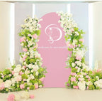 LEBENGURU Upgraded 7.2FT Wedding Arch Cover, Dusty Pink Spandex Fitted Arch Backdrop Cover, Round Top Chiara Stand Covers for Birthday Party Baby Shower Banquet Balloon Décor