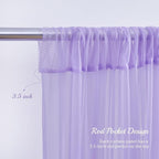 10x10ft Purple Tulle Backdrop Curtain for Parites, Sheer Backdrop Curtains for Wedding Baby Shower Birthday Party Photo Shoot Decorations