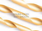 Champagne Satin Ribbon 7/8 Inch 50 Yards Double-Faced Polyester Ribbons for Hair Bows Gift Wrapping Crafts Floral Bouquet Wedding Invitations