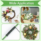Tenn Well 22 Gauge Floral Wire, 328 Feet Soft Christmas Wreath Wire with Built-in Cutter for Flower Arrangements, Christmas Ornaments, Wreath Making, Garlands and Crafts (Black)