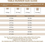 Table Runners 138 Inches,Waterproof Boho Table Runner with Tassel Fringe,Table Runner for Party Coffee Table