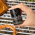 36 Rolls Glow-in-The-Dark Starry Washi Tape Set with Gold Foil Celestial Patterns - Writeable Decorative Tapes for Scrapbooking, Bible Journaling, Bullet Journals 0.6" x 79" per Roll