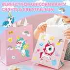 Aowplc 30 Sheets Make a Unicorn Stickers for Kids Party Favors, Birthday Decorations & Craft Activities