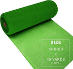 Green Tulle Fabric Roll Spool Bolt (54 Inch by 40 Yards) Large Tulle Wedding Party Decoration, Tutu Skirt, Table Runner, Gift Wrapping, Bridal Shower, Soft & Drape (Emerald Green)