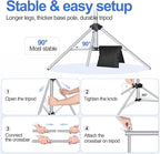 EMART Backdrop Stand 10x8.5ft(WxH) Photo Studio Adjustable Background Stand Support kit with 2 Crossbars, 8 Clamps, 2 Sandbags and Carry Bag for Parties, Events Decoration, Wedding, Photography-Silver