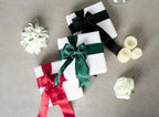 Red Satin Ribbon Double-Faced Wired Ribbons for Gift Wrapping Flower Bouquet Bows Wedding Invitation Christmas Decor Crafts 1-1/2 Inch 10 Yards