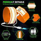 LED Armband for Running(2 Pack),Light Up Arm Bands for Night Walking Running,Rechargeable Lights for Runners,High Visibility Reflective Running Gear Adjustable Light Up Wristbands
