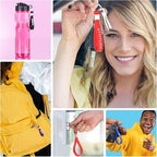 5/10/50/100 Bulk Custom Keychains Silicone Personalized Keychains Customized Text/Logo Keyrings for Events, Awareness, Motivation Customizable