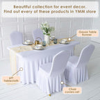 Gauze Table Runner Bulk Cheesecloth Table Runner Set of 2 Pieces 141 inches Long Each for Bohemian Wedding Wedding Decorations, Beige Cheese Cloth Gauze Fabric