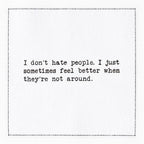 Five Star Napkins Subversive Quotes Cotton Cocktail Napkins,Beverage Napkin, Bar Napkin, Party Napkins,Small Napkins,Napkins for Events,Holidays, Weddings,Parties 4.5"x4.5"-Single Use(50x) Disposable