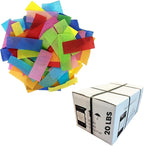 Ultimate Confetti, Multicolor Biodegradable Confetti - Rectangular Fluttering Tissue Paper Confetti for Cannon and Launcher use – Best for Gender Reveal, Parties, Concerts and Weddings - 20 lb, 320 oz
