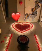 CODE FLORIST 1500 PCS Red Silk Rose Petals for Valentine's Day,Romantic Night,Wedding,Proposal Anniversary Flower Decorations(Separated,Scented)
