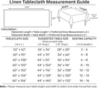 Solino Home Cornflower Blue Linen Tablecloth 60 x 144 Inch - 100% Pure Linen Hemstitch Table Cloth for Rectangle Tables - Classic Hemstitch, Machine Washable Tablecloth