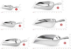 New Star Foodservice 34608 One-Piece Cast Aluminum Round Bottom Bar Ice Flour Utility Scoop, 85-Ounce, Silver (Hand Wash Only)