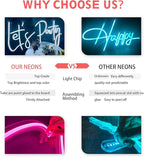 SELICOR Personalized Neon Signs Led Neon Signs Light for Bedroom Wedding Birthday Party Home Décor Custom Neon Sign Bar Store Logo Neon Sign (Optional 10" to 60")