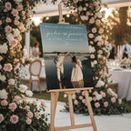 Personalized Wedding Photo Acrylic Welcome Sign – Custom Picture Board with Bride & Groom Names, Elegant Acrylic Wedding Reception Entrance or Ceremony Decoration, Indoor & Outdoor Keepsake Gift #11