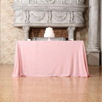SquarePie Sequin Tablecloth 60 x 102 Inch Pink Sparkly Table Linen for Wedding Party