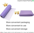 54" by 20 Yards Tulle Fabric Rolls Lavender Ribbon Tutu Spool Bolt for DIY Wedding Decoration Baby Shower Tutu Skirt Gift Wrapping Large Matte Tulle, Roll Packaging (Lavender)