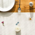 Artoid Mode Antique Herbs and Wild Flowers Summer Table Runner, Spring Fall Kitchen Dining Table Decoration for Home Party 13x72 Inch