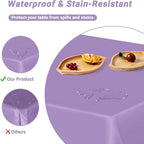 QZYL 4 PCS Plastic Table Cloth Disposable, 54x108 Inches Leakproof Rectangle Tablecloth, Heavy-Duty for Restaurant Party Decorations, Outdoor Picnic Tablecloth Congratulations Decorations