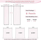 DUOBAO 2 Panels Chiffon Curtains 29"x108" Sheer Backdrop Drape Beach Curtain for Living Room Light Blue Voile Window Drapes for Wedding Ceremony (Sky Blue)