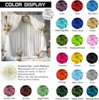 White Backdrop Curtains Wedding Background Drapes White Drapes for Backdrop Decoration Photography Video Studio Props 10x12FT TAYHQ001