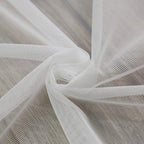 78" Vintage Sheer Voile Elegant Linen Fabric Touch Rod Pocket Tulle Backdrop Curtains Door Curtain for Farmhouse Bedroom Living Room Modern Drapes Decor, 2 Panels, 78 inch Length, White