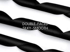 Black Ribbon 7/8 Inch 50 Yards Double-Faced Polyester Hair Satin Ribbons for Women, for Wrapping Paper Bows Gift Wedding Invitations DIY Crafts