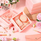 Roowest 50 Sets Kraft Soap Boxes Rectangle Packaging Box with Window Homemade Gift Box with Blank Tags and Jute String for Jewelry Candy Wrapping Party Favor(6.5 x 6.5 x 2 Inch,Pink)