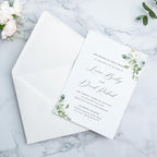 PONATIA 50PCS A7 Euro Flap Envelopes, 5.25 x 7.25'' Ivory Envelopes for Weddings Invitations, Photos, Postcards, Greeting Cards, Christmas Gift Cards, Acrylic Mailing (No Liner)