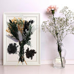 Dried Flowers,Dried Flowers Set for DIY Scrapbook Accessories Flower Arrangements Flower Decoration Wedding Decoration(Black)