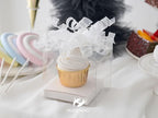 HUIHUANG White Bows for Gift Wrapping Christmas Curly Gift Bows 5 inch x 8 Counts Self-Adhesive Curly Ribbon Bow for Presents, Paper Bag, Party Favors, Wrapping Accessories, Holiday Decor